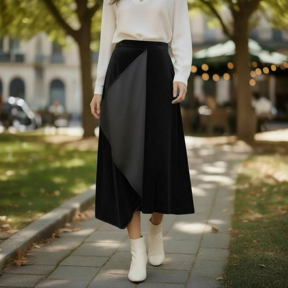 CARLUCCI Velvet Evening Party Skirt